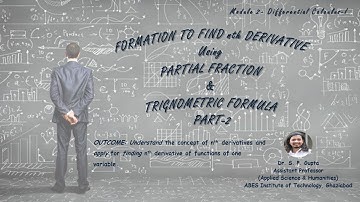 B.TECH | nth DERIVATIVE | P-II | DIFFERENTIAL CALCULUS-I  | Dr. S. P. Gupta| ENGG. MATHEMATICS-I