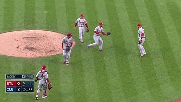 STL@CLE: Carpenter makes the catch on a high pop up