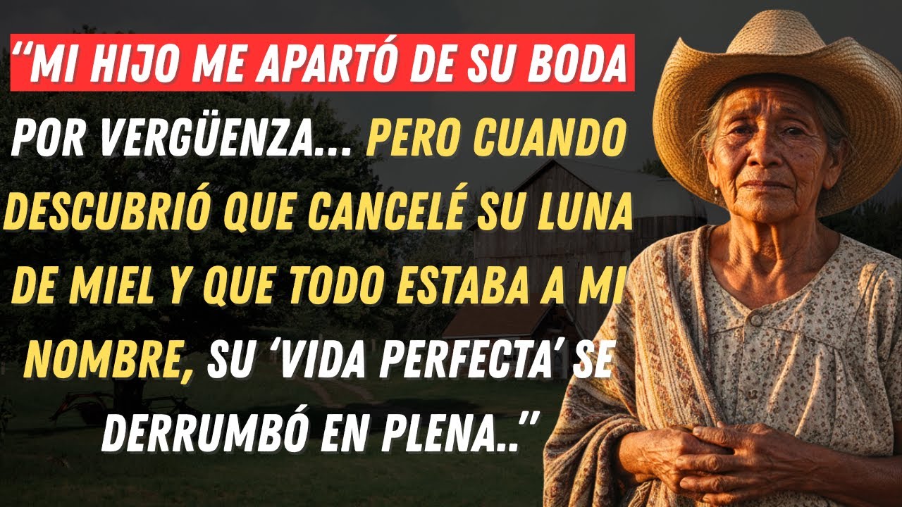 Mi hijo no me invitó a su boda porque vivo en el campo y le daba vergüenza… así que cancelé su viaje