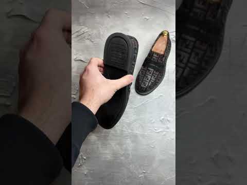 Чоловічі шкіряні лофери, туфлі (натуральний нубук) на весну осінь для чоловіків, розмір 40 41 42 43 44 45, видео 1