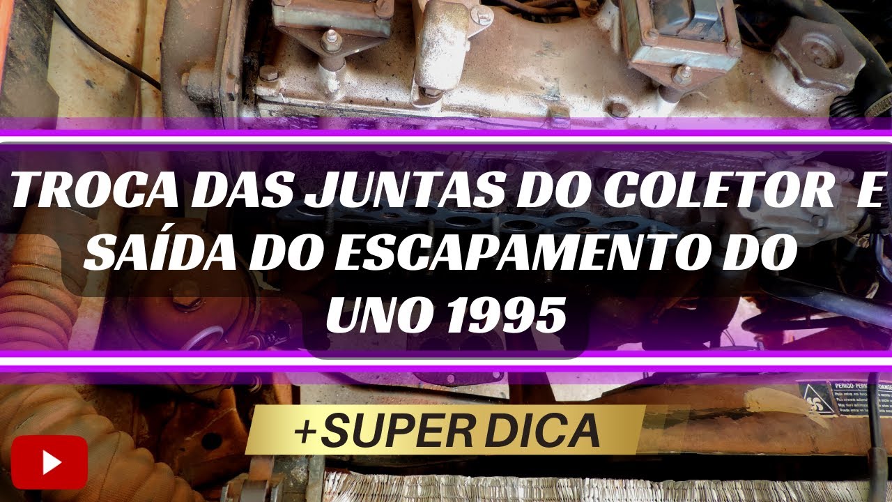 Como TROCAR AS JUNTAS DO COLETOR E SAÍDA DO ESCAPAMENTO DO UNO 1995 + SUPER DICA