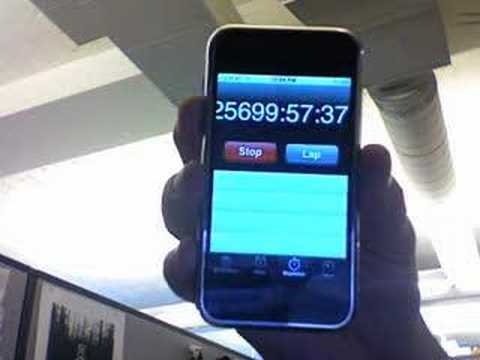 iPhone Timer at 25699 hours