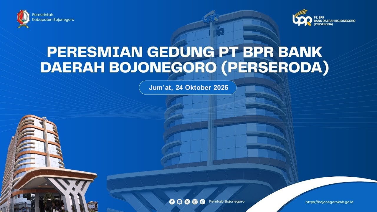 🔴[LIVE] PERESMIAN GEDUNG PT BPR BANK DAERAH BOJONEGORO (PERSERODA)