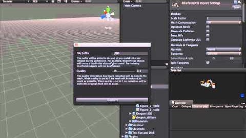 Unity Polygon Reduction Plugin Preview #1