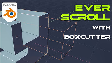 Blender tutorial - EVER SCROLL with new Boxcutter and HardOPS