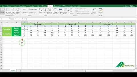 How to Freeze & Unfreeze Rows & Columns Together