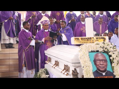 LIVE ADHIMISHO LA MISA TAKATIFU YA MAZISHI YA PADRE DAMASI TLUWAY WEMA KANISA KUU SANU MBULU