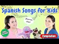 Spanish songs  nursery rhyme compilation  singalong with telelingo  canciones infantiles