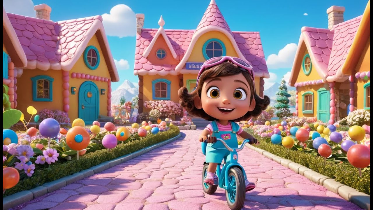 Voroom Voroom! The Candy Bike Ride | Sweet Bike Adventure Song for Kids | Delicious Cycling Fun