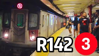 ⁴ᴷ⁶⁰ R142s Running on the 3 Line