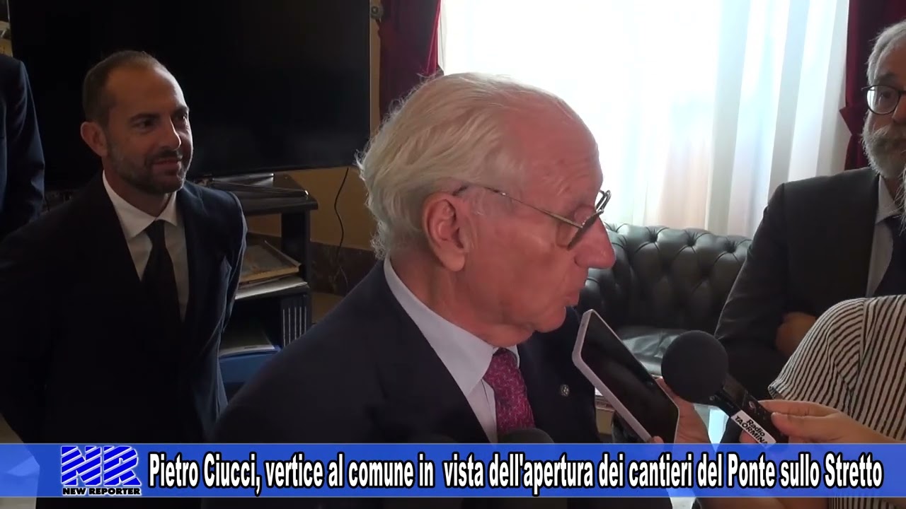 Pietro Ciucci, vertice al comune in  vista dell'apertura dei cantieri del Ponte sullo Stretto