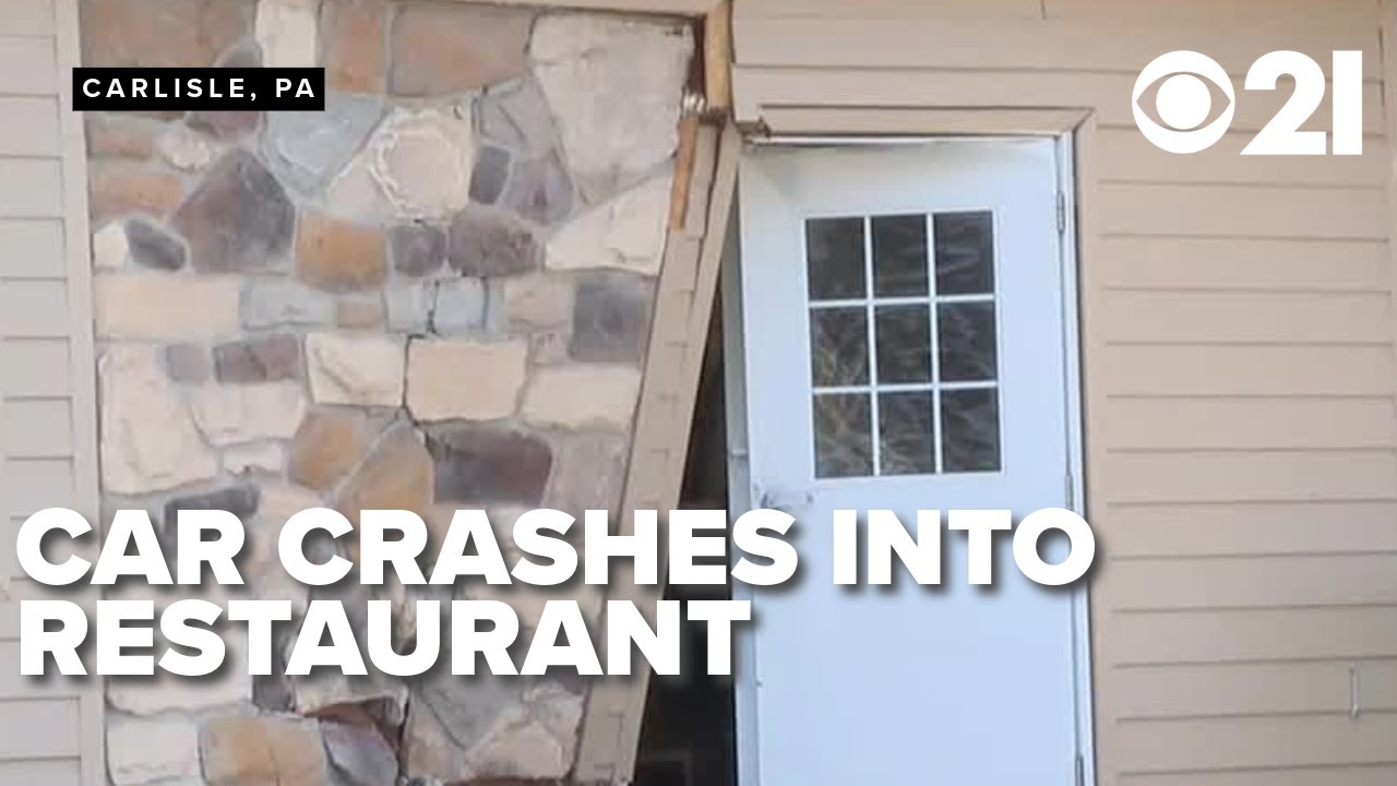 Car crashes into restaurant for second time; employee injured - YouTube