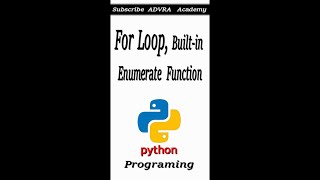 For loop, built-in enumerate function, new style formatting || Introduction to For Loops in Python