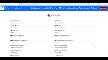 Airline Reservation System Project using Python Django