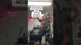 Baddies only, sorry boys! #hairstylist #nwi #hairstylisthumor #homesalon #indiana #northwestindiana