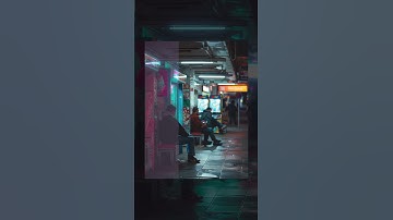 CYBERPUNK NEON COLOR EFFECT in Photoshop #shorts  #photoshop