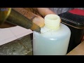 How to repair cracked broken plastic bottle by welding with a soldering iron