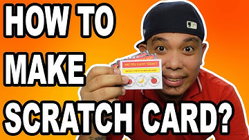 HOW TO MAKE SCRATCH CARD | The Printing Shock | Marlon Ubaldo