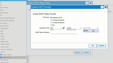 Configuring a DHCP Server Policy for the APIC Infrastructure, Release 2.0(2f)