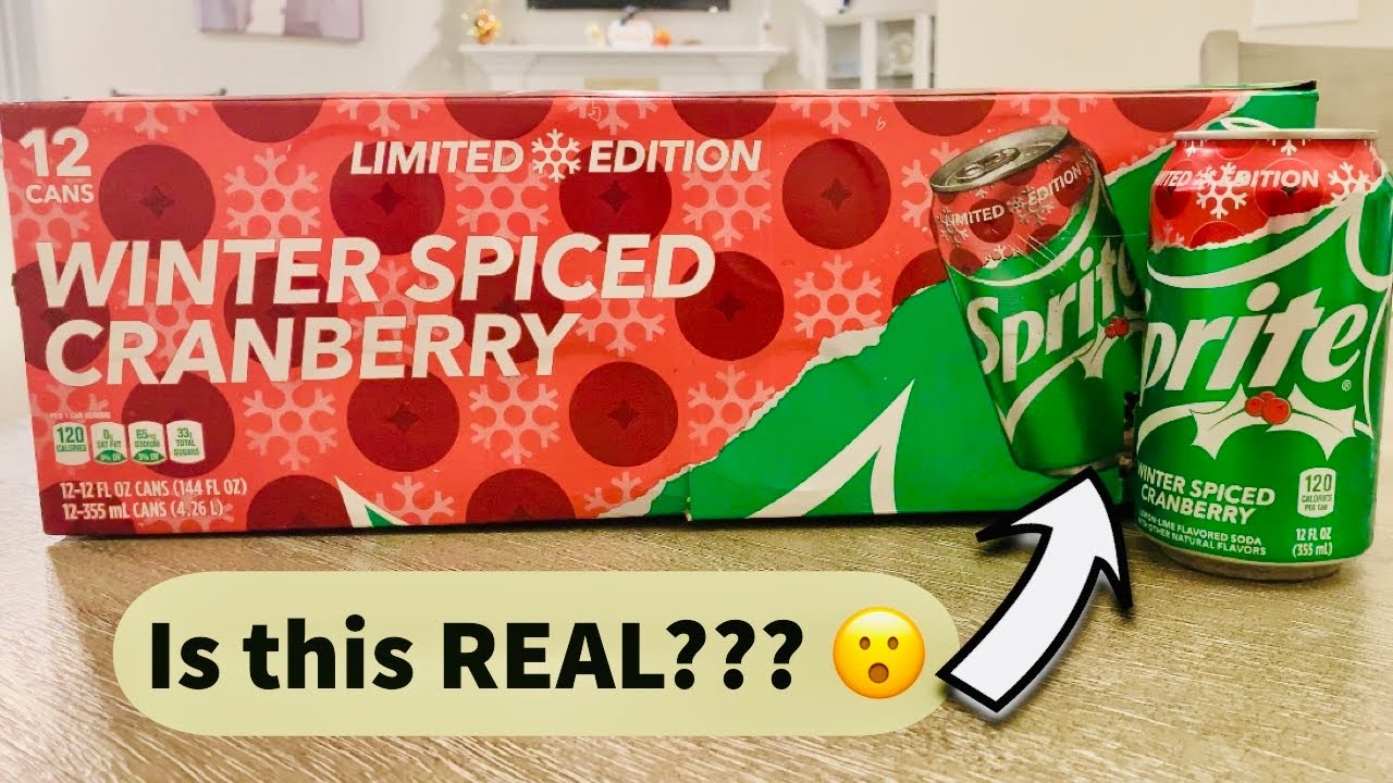 Sprite Winter Spiced Cranberry (355ml) The American Candy Store