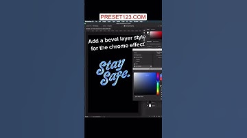 Making an airbrush text effect in photoshop! For the free lens flare and chrome layer style follow