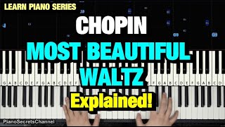 How to Play - Chopin - Most Beautiful Waltz No 17 (Piano Tutorial Lesson)