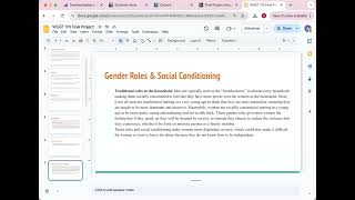 WGST 170 Final project Video