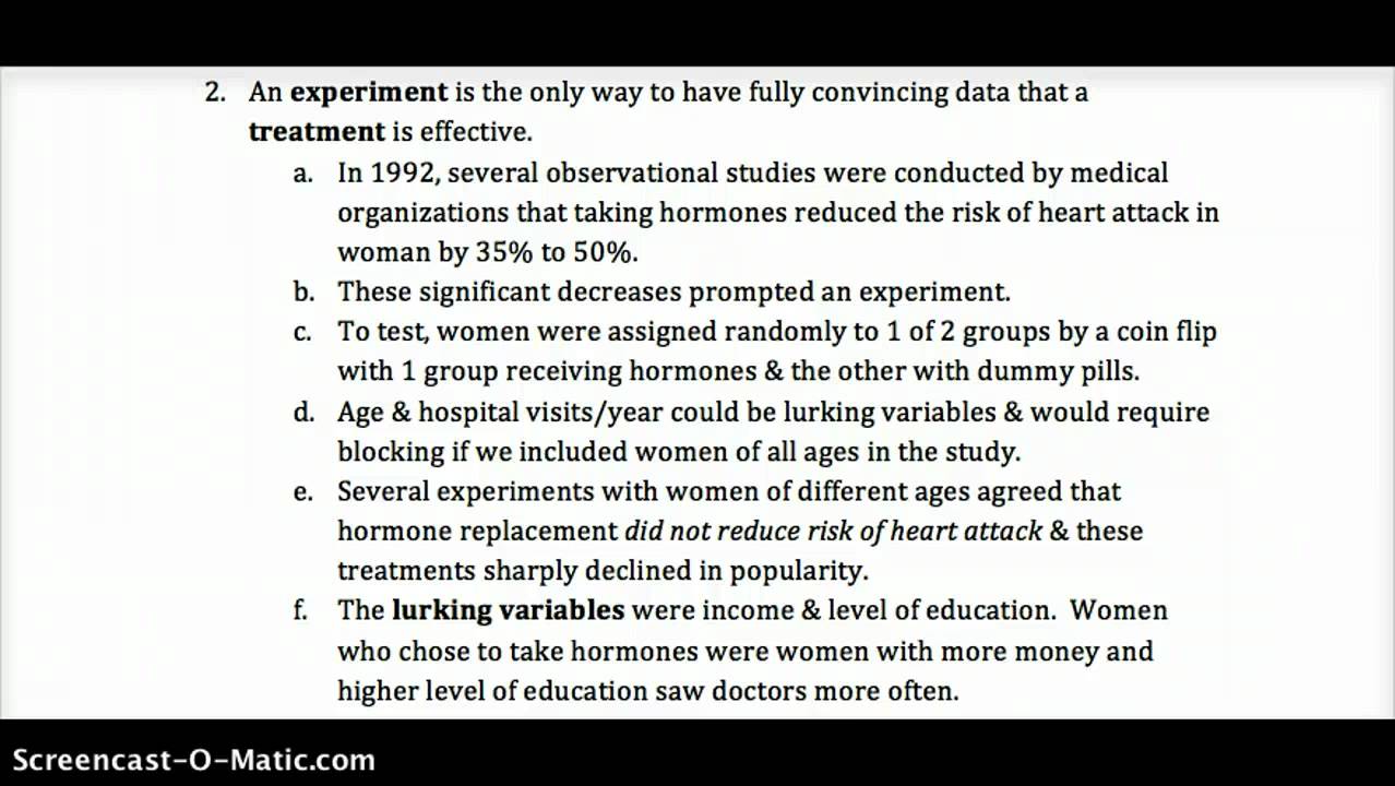 AP Stats 4 2 Experiments YouTube