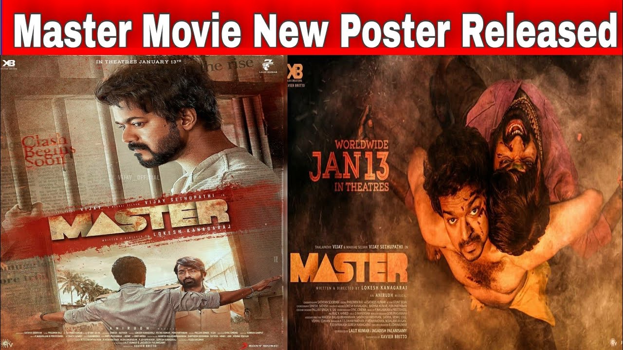 Master Release Poster - Thalapathy Vijay || Vijay Sethupathi || News36 In Tamil