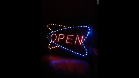Open sign
