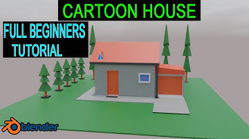 Blender 3D - How To Model A Simple 3D House in Blender 2.9 Tutorial