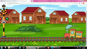 Moving train animation using Key frames in HTML and CSS