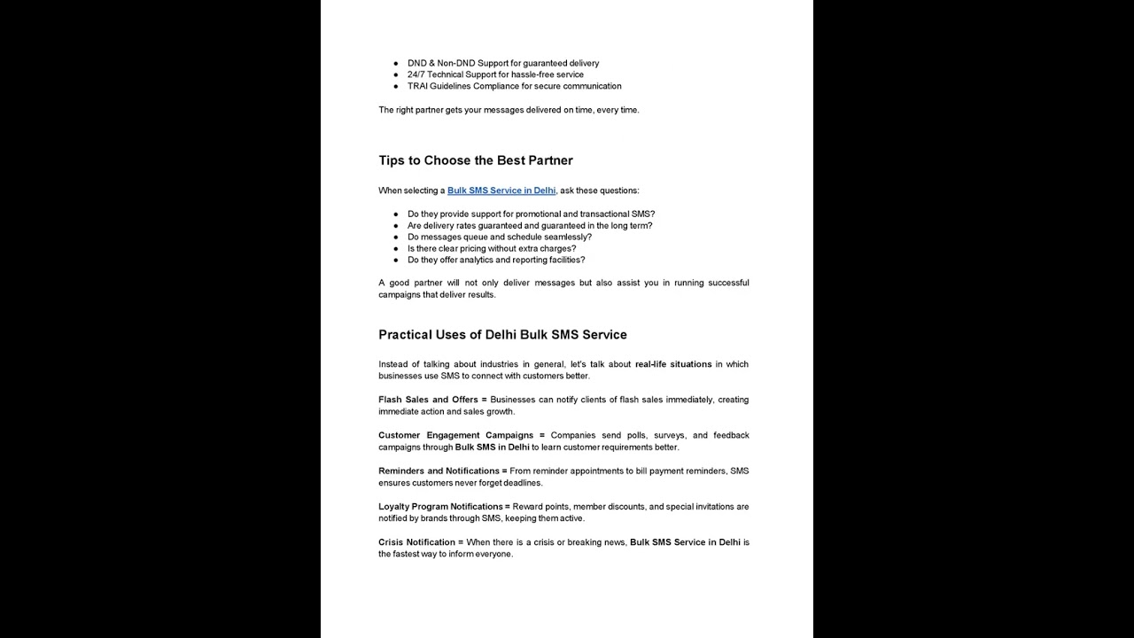 Bulk SMS Service in Delhi  Transforming Business Communication