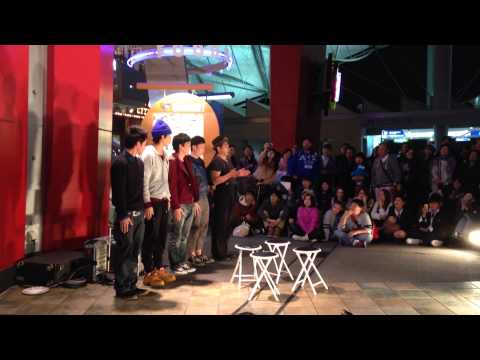 【日本街頭表演】躺大腿的最高境界