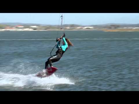 Kitesurfing Technique - Back Loop From Toeside Slow Mo