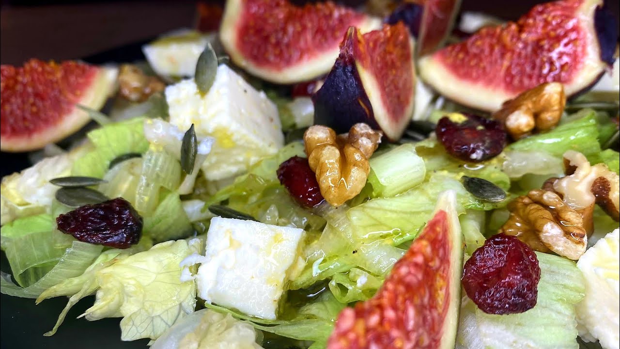 سلطة التين الفريش مع الخس و الطعم خياااالي