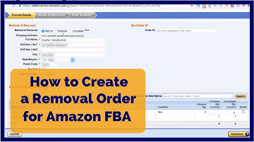 How to Create a Removal Order for Amazon FBA