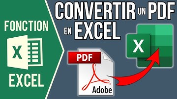 EXCEL - CONVERTIR UN PDF EN EXCEL EN 1 CLIC (Importer les tableaux d