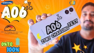 Samsung A06 5G Charging Speed test | Samsung Charging test Review 🔥