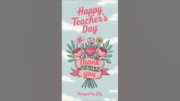 Coming soon 5 September 2025 Friday a very special day happy teacher