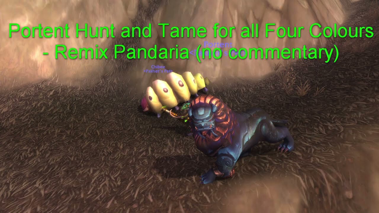 Portent Hunt and Tame for all Four Colours - Remix Pandaria (no commentary)