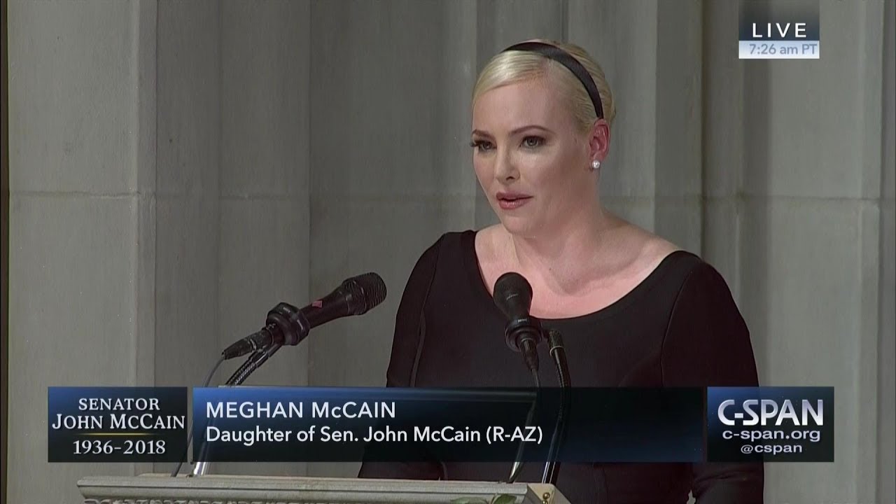 Meghan McCain tribute to her father, Senator John McCain -- FULL VIDEO (C-SPAN)