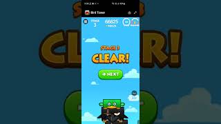 play bird tower game make score  123075 screenshot 2