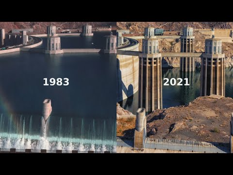 Lake Mead Water Crisis Spiral Visual (1980 - 2022)