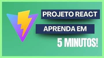 Como iniciar um projeto REACT com VITE em 5 minutos - passo a passo