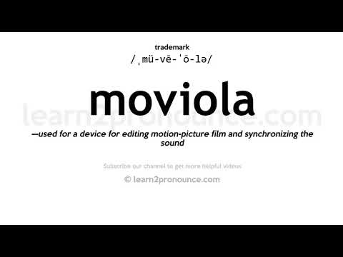 Pronunciation of Moviola | Definition of Moviola