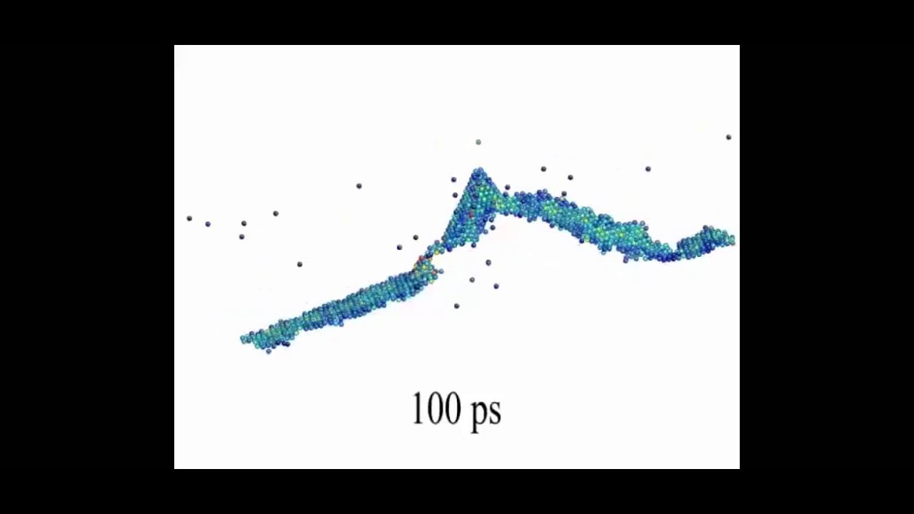 Absorption and Trapping of a Screw Dislocation at a Stacking Fault Tetrahedron -