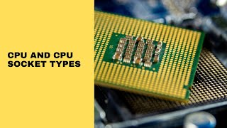 CPU and CPU socket types
