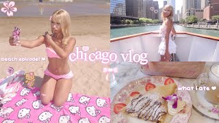 chicago vlog! ♡ beach, chinatown sanrio shopping, trying cute desserts