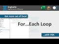 For Each Loop - Excel VBA
